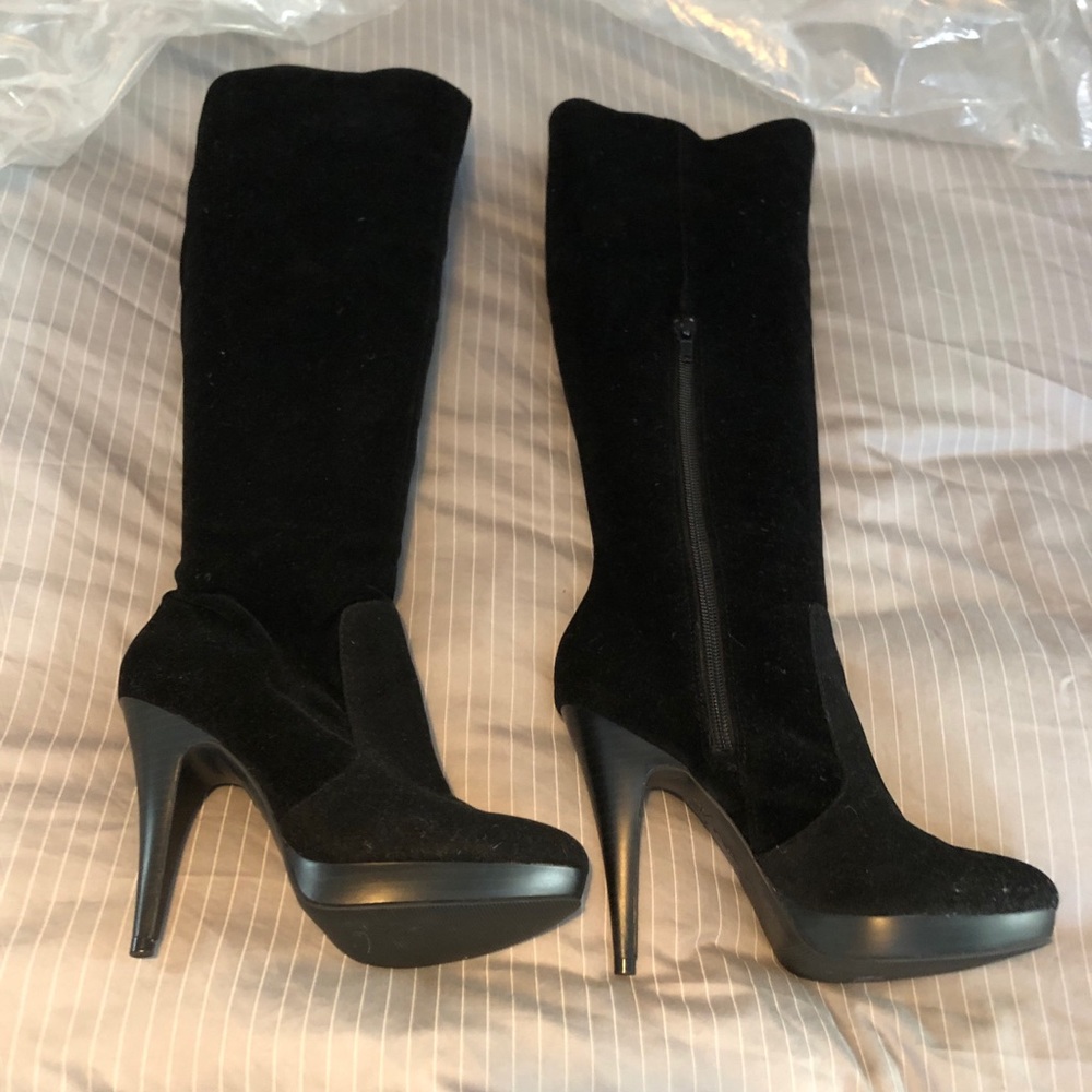 Suede high class high heel